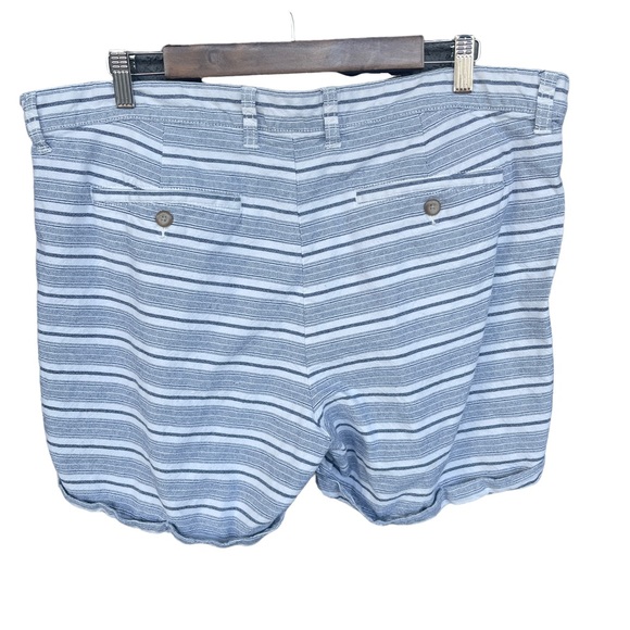 Gap Khakis Girlfriend 6" Cotton Striped Shorts Women's Plus Size 18 - Picture 2 of 7